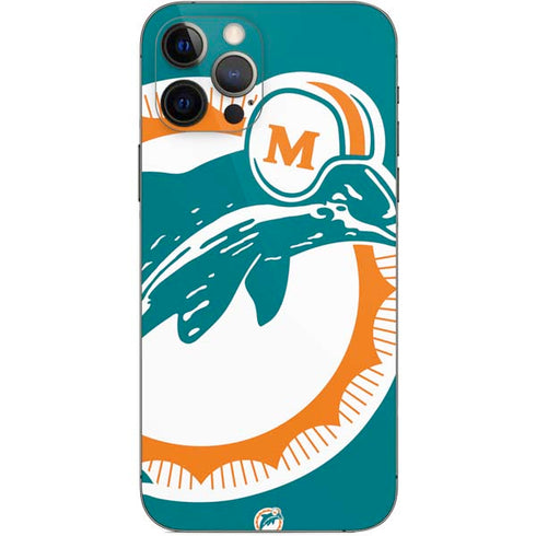 NFL Miami Dolphins Retro Logo iPhone 12 Pro Skin